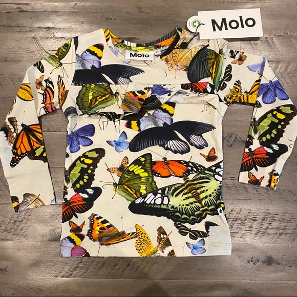 NWT Molo Rosita Papillon Long Sleeve T shirt - Picture 2 of 4